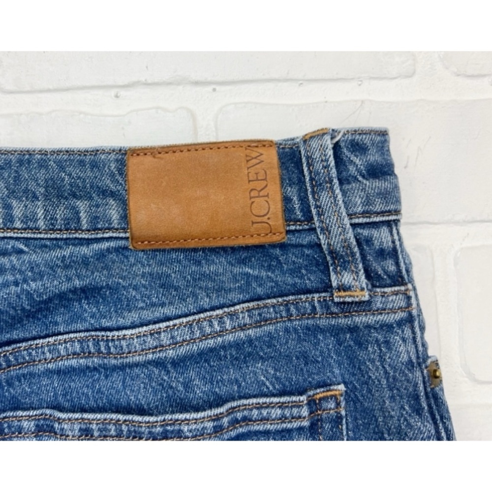 J Crew 10” Demi Boot High Rise Crop Jeans Blue Size 28 - Picture 4 of 6